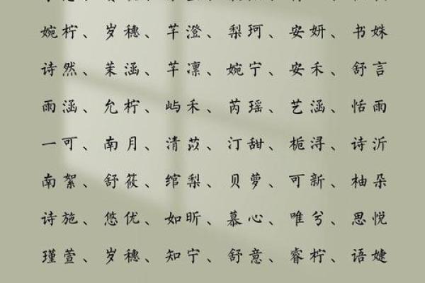 适合女孩的名字大全-姓名学姓名